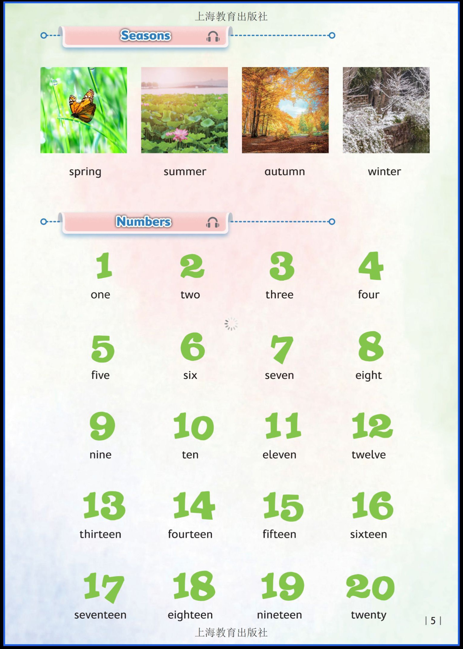 Seasons + Numbers